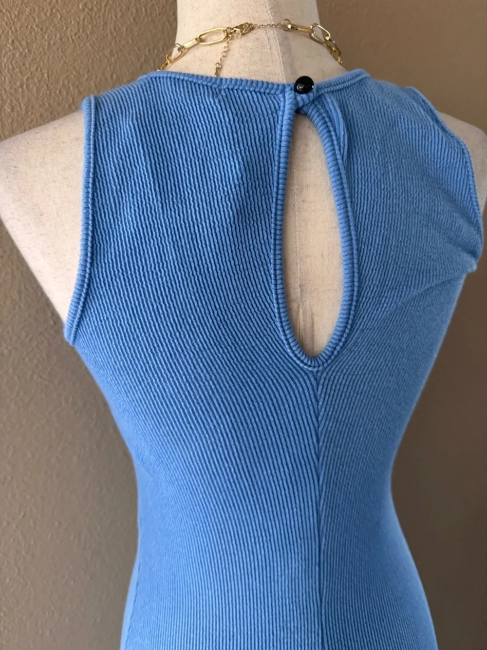 Sleeveless Wide-Leg Jumpsuit in Sky Blue - Picture 7 of 9